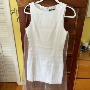 Theory White Midi Dress